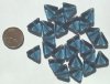 25 12mm Montana Blue Flat Triangle
